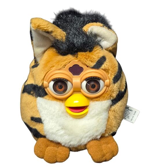 Vintage Tiger Electronics CLOUD Furby Buddies Stuffed Bean Bag Plush Animal - Picture 1 of 10